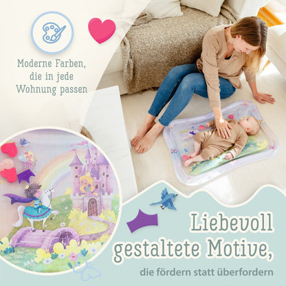 Freudeskind Tummy Time Water Play Mat (Fairytale Castle)